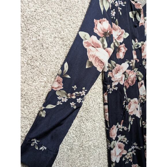 Abayyati Dress Medium Open Blue Floral Sheer Size Small 62 Long - Picture 3 of 9